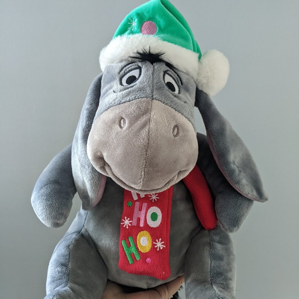 Official Limited Edition Christmas Disney Store Eeyore Plush